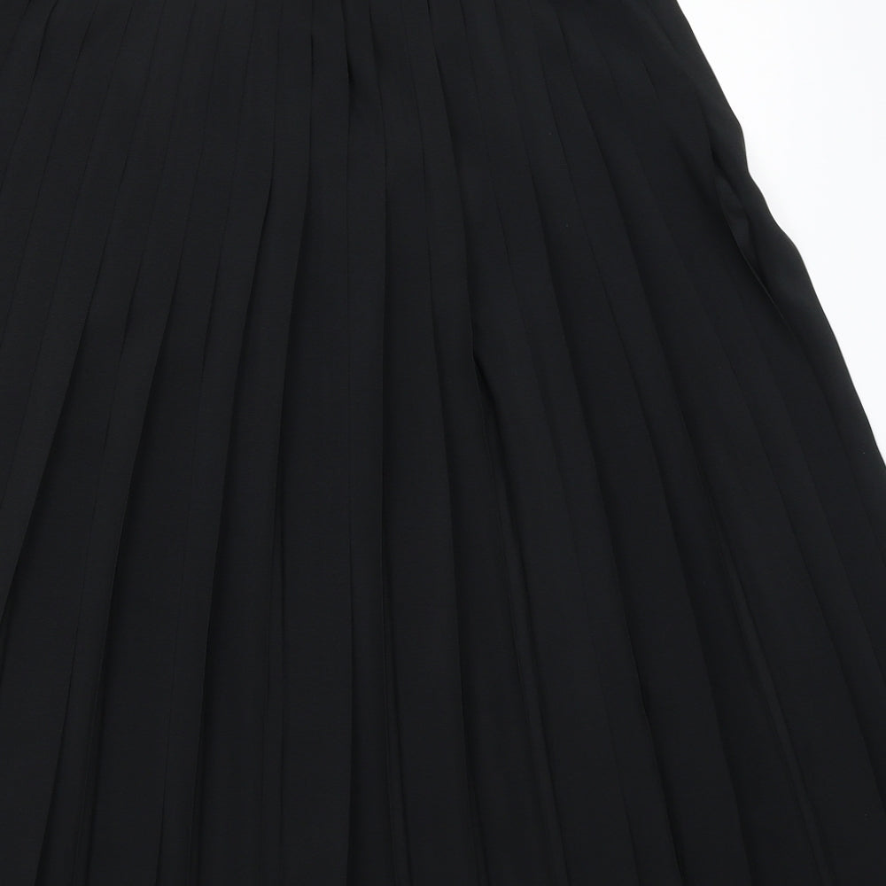St Michael Womens Black   Flare Skirt Size 14