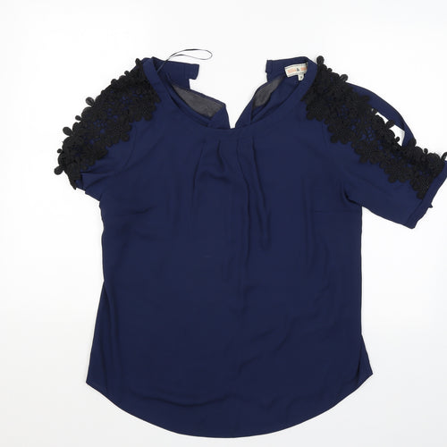 Billie and Blossom Womens Blue   Basic Blouse Size 14