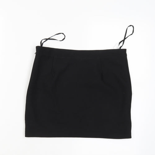 Lely Wood Womens Black   Cropped Blouse Size S  - studded