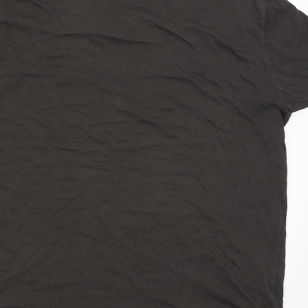 Ralph Lauren Mens Brown    T-Shirt Size L