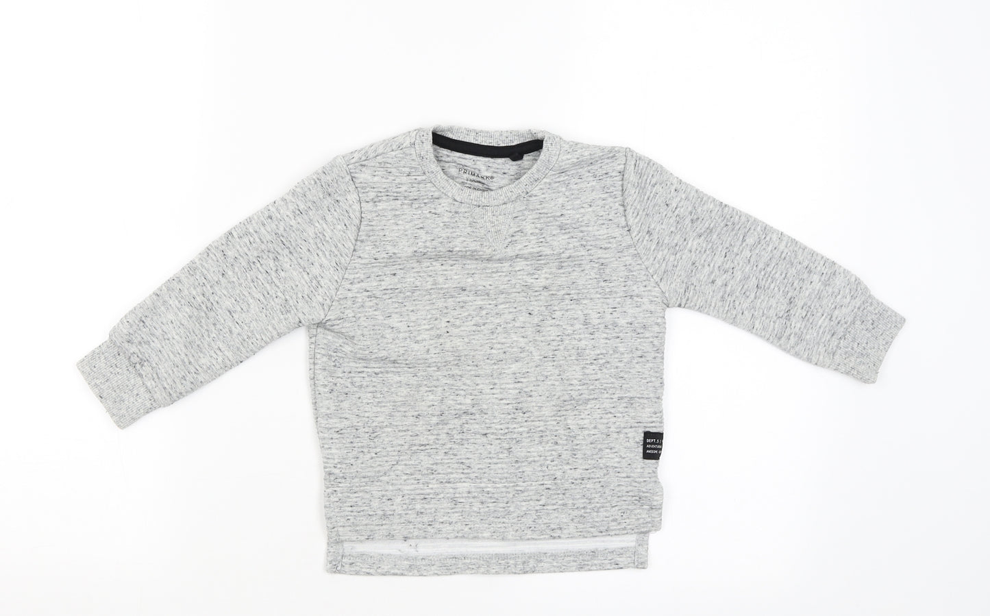 Primark Boys Grey   Pullover Jumper Size 2-3 Years