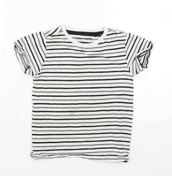 NEXT Boys White Spotted Pullover T-Shirt Size 3-4 Years