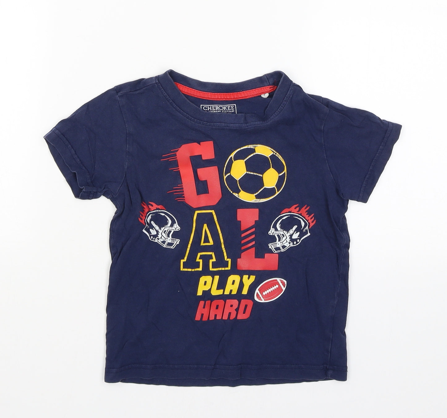Cherokee Boys Blue   Pullover T-Shirt Size 5-6 Years  - Goal
