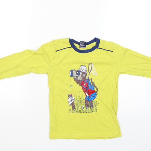 Taeko kids Boys Yellow   Pullover T-Shirt Size 4-5 Years