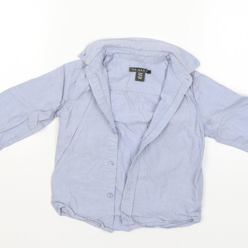 Primark Boys Blue   Basic Dress Shirt Size 2-3 Years