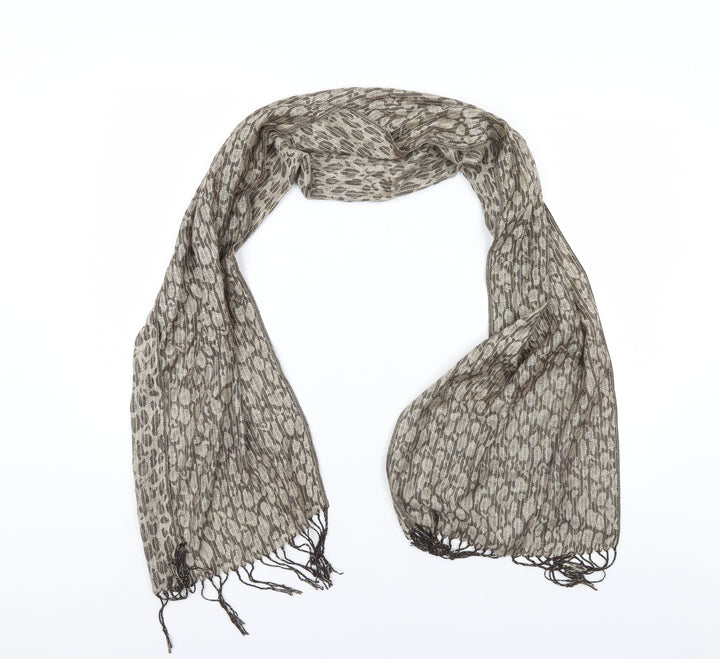 Preworn Womens Brown Animal Print   Scarf