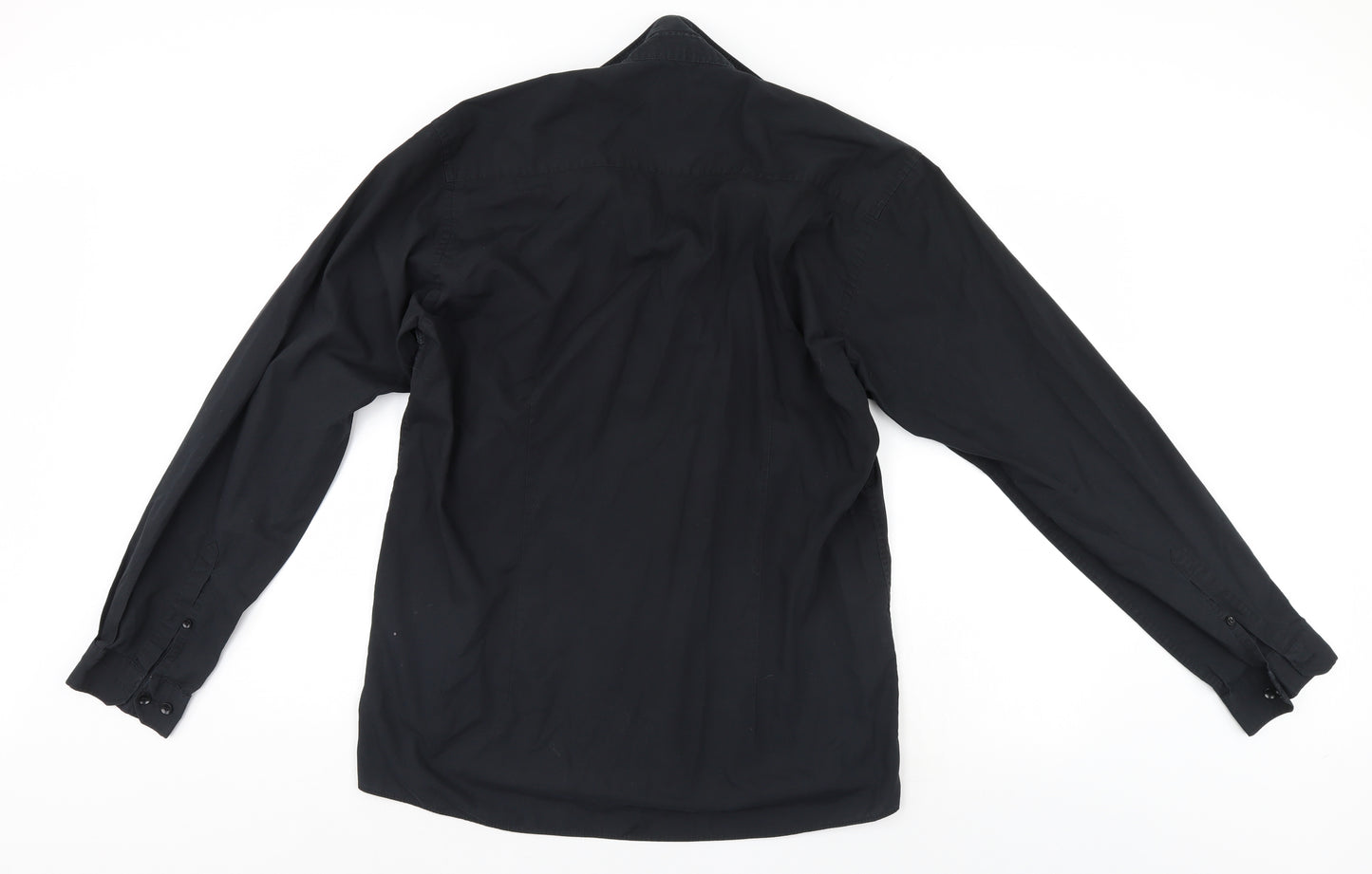 Cedar Wood State Mens Black    Button-Up Size 17