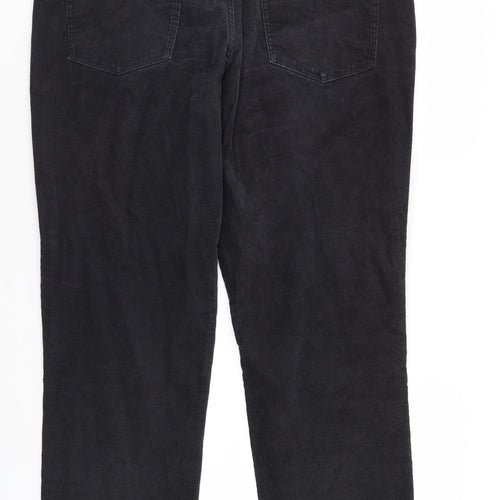 TU Mens Black  Corduroy Trousers  Size 40 in L30 in
