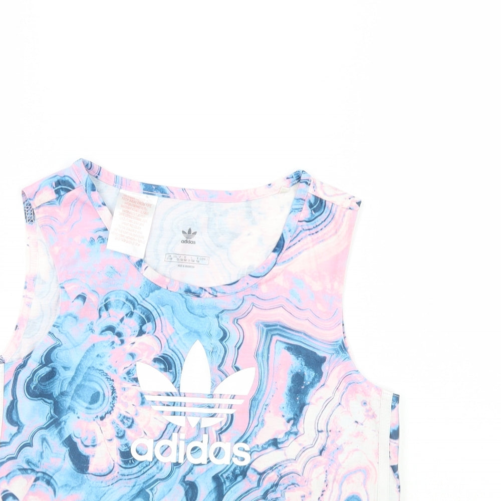 adidas Girls Multicoloured    Tank Size 12-13 Years  - running top