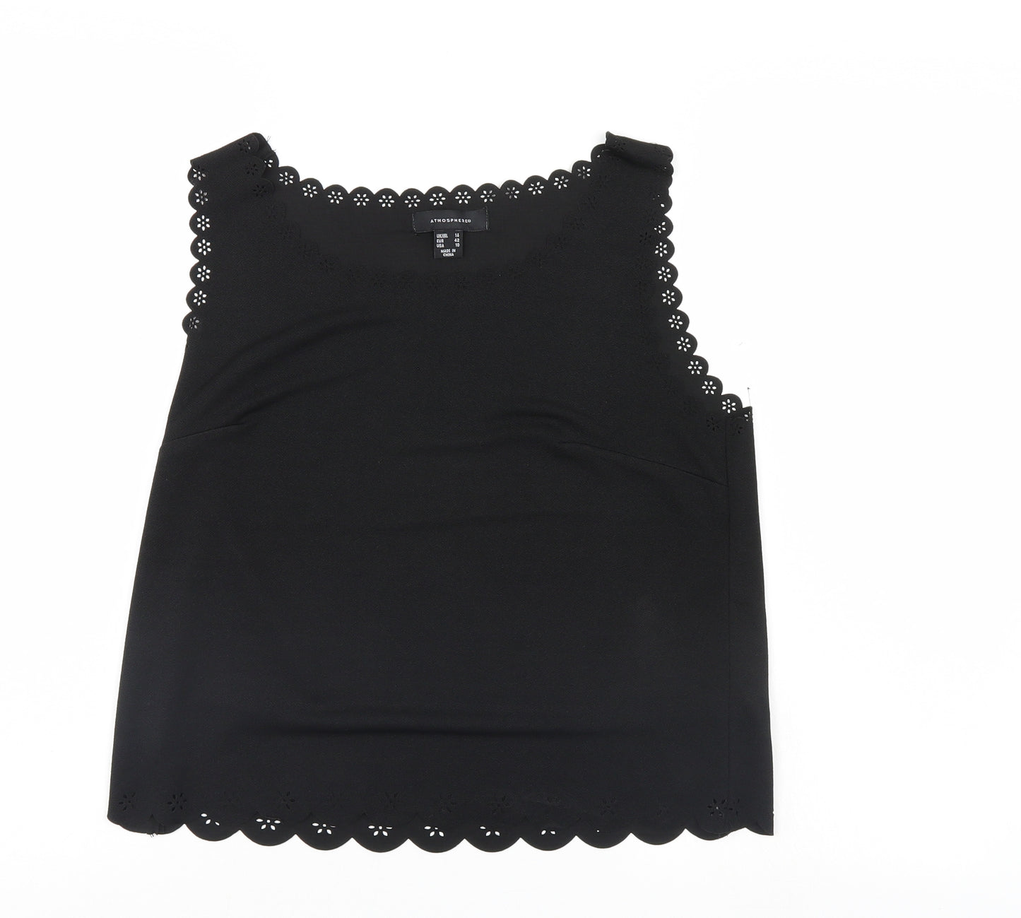 Atmosphere Womens Black   Basic Tank Size 14