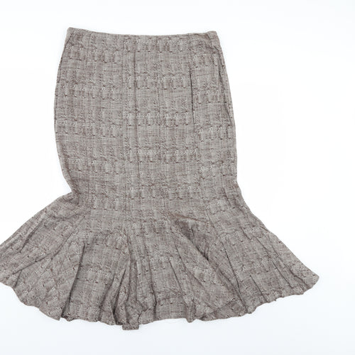 Marks and Spencer Womens Brown   Tulip Skirt Size 14