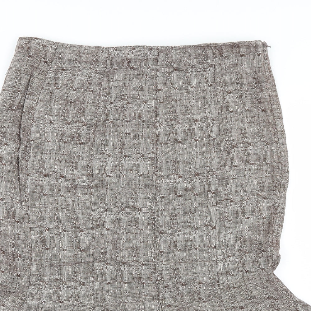 Marks and Spencer Womens Brown   Tulip Skirt Size 14