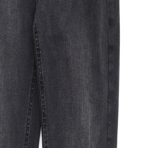 Denim & Co. Womens Black  Denim Tapered Jeans Size 10 L28 in