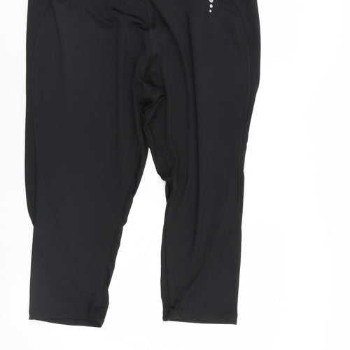 TU Womens Black   Cropped Leggings  L20 in