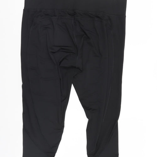 TU Womens Black   Cropped Leggings  L20 in