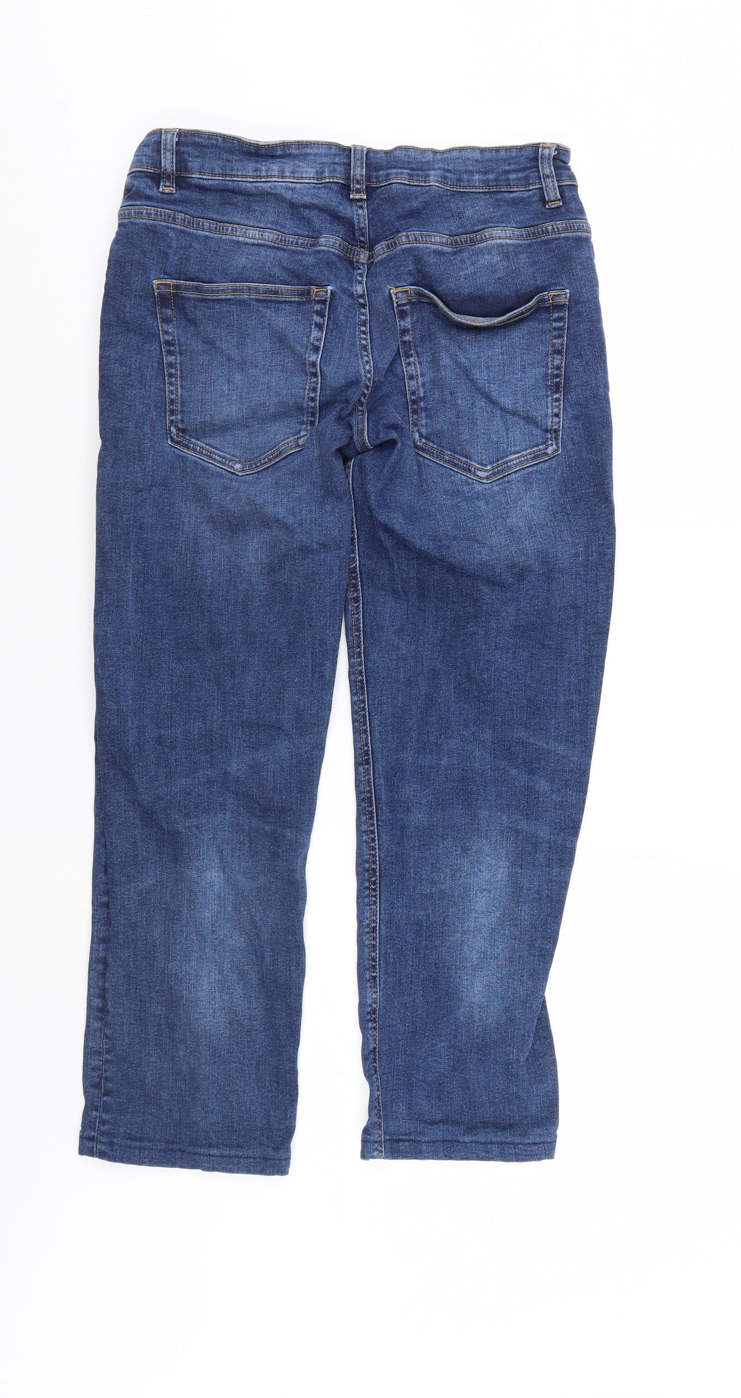 Preworn Mens Blue  Denim Straight Jeans Size 30 L27 in