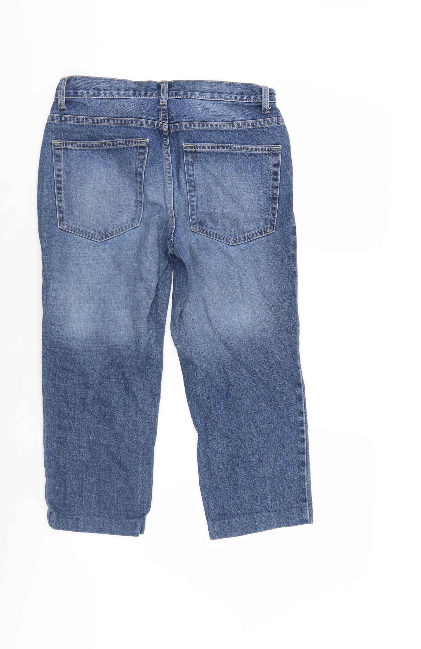 George Mens Blue  Denim Cropped Jeans Size 30 L25 in