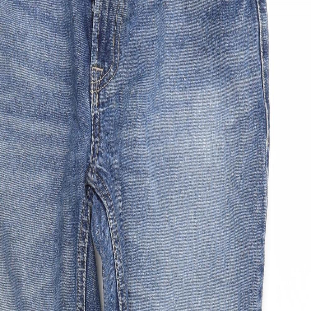 George Mens Blue  Denim Cropped Jeans Size 30 L25 in