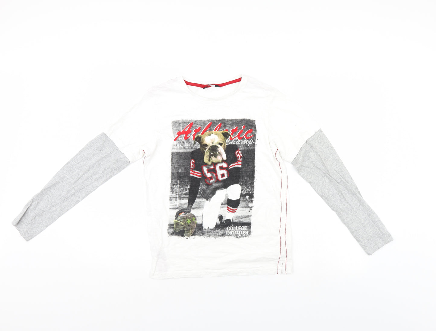 George Boys White   Basic Polo Size 13-14 Years