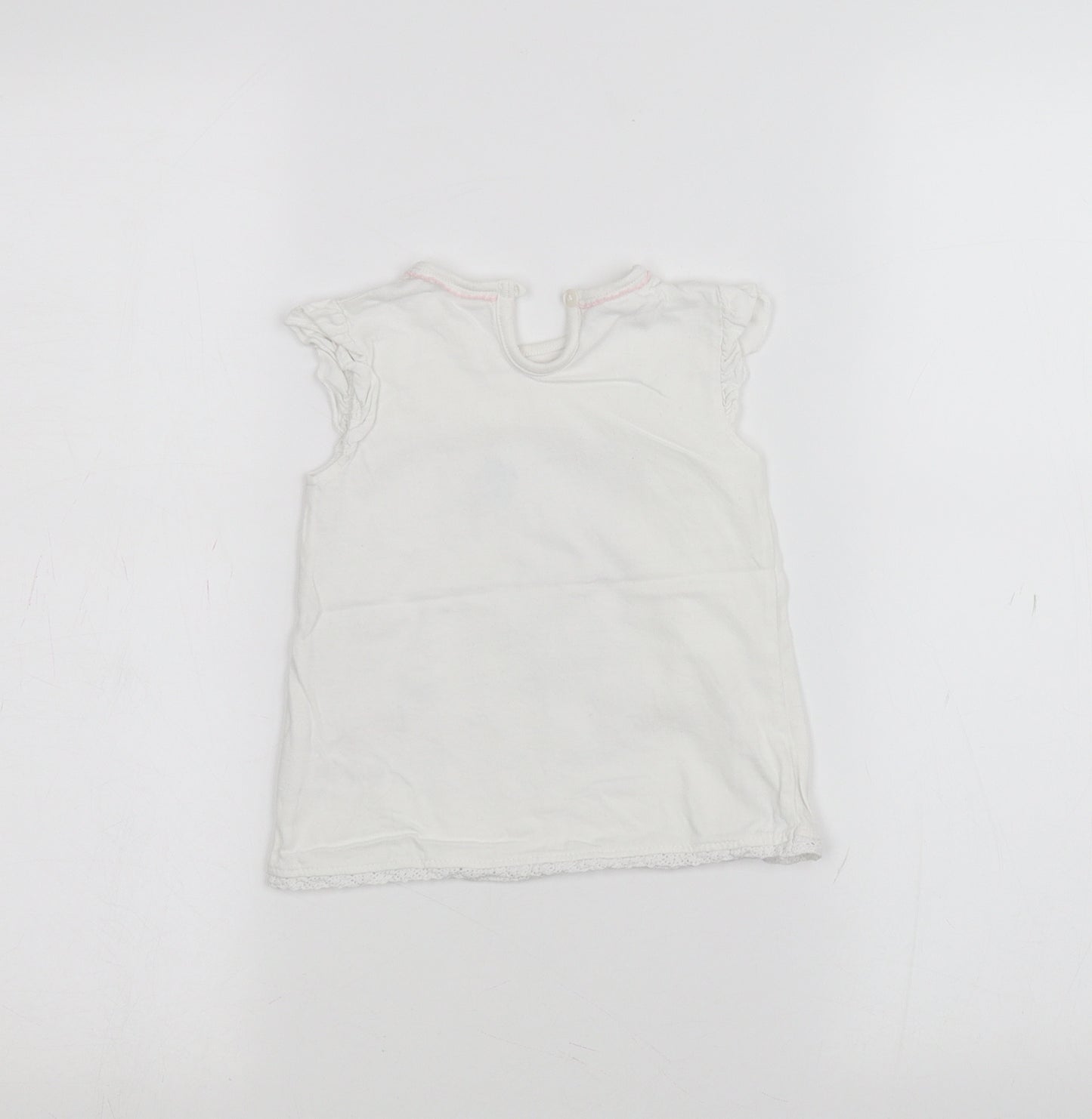 George Baby White   Basic T-Shirt Size 9-12 Months