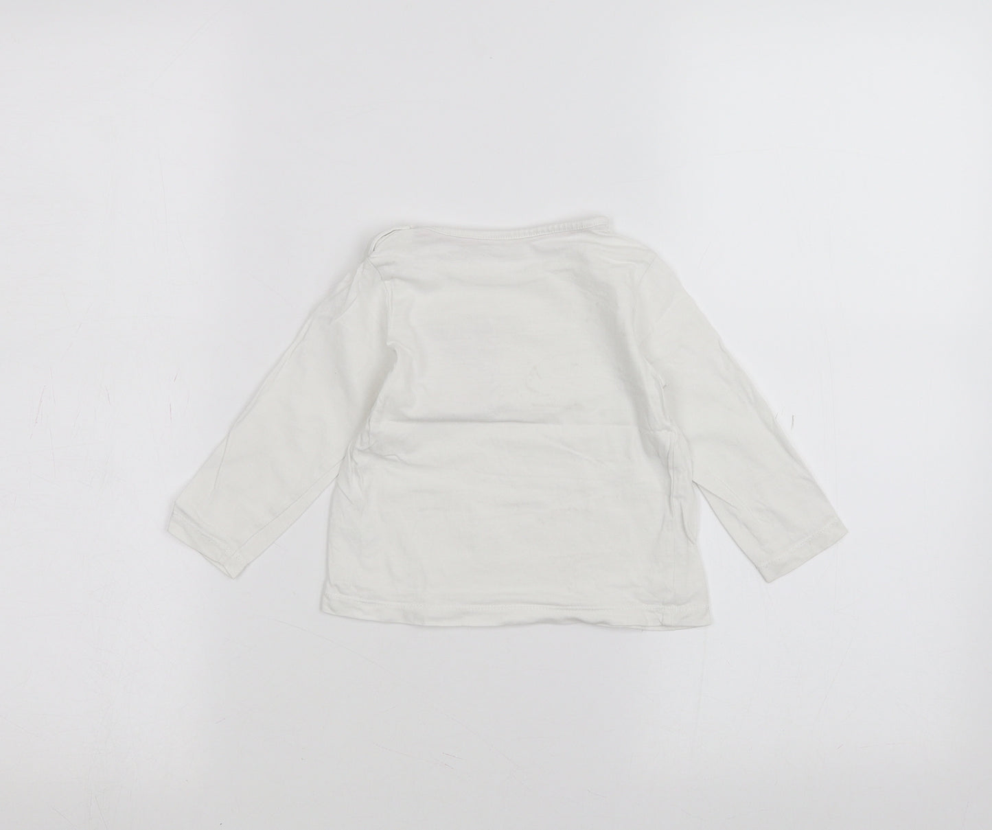 Matalan Baby White   Basic T-Shirt Size 9-12 Months