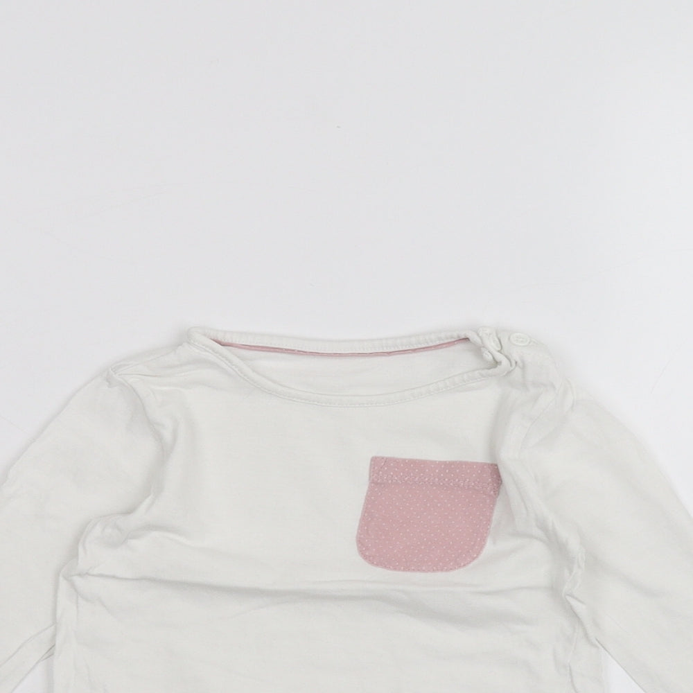 Matalan Baby White   Basic T-Shirt Size 9-12 Months