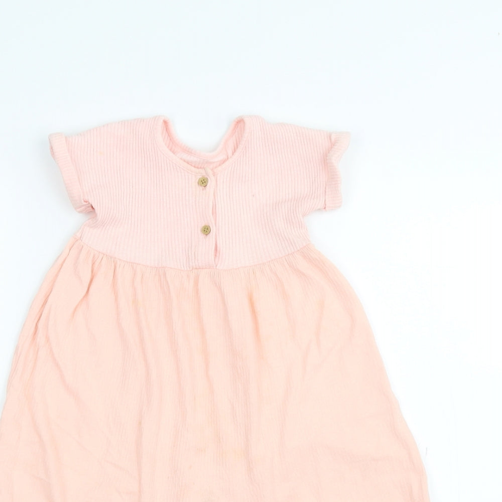 George Baby Pink   Coverall One-Piece Size 12-18 Months