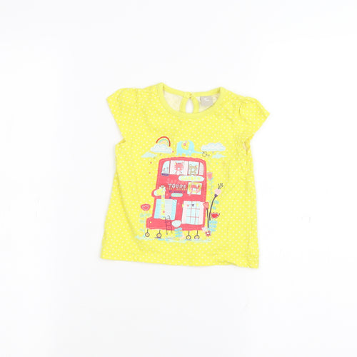 TU Baby Yellow   Basic T-Shirt Size 9-12 Months