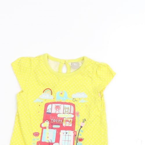 TU Baby Yellow   Basic T-Shirt Size 9-12 Months