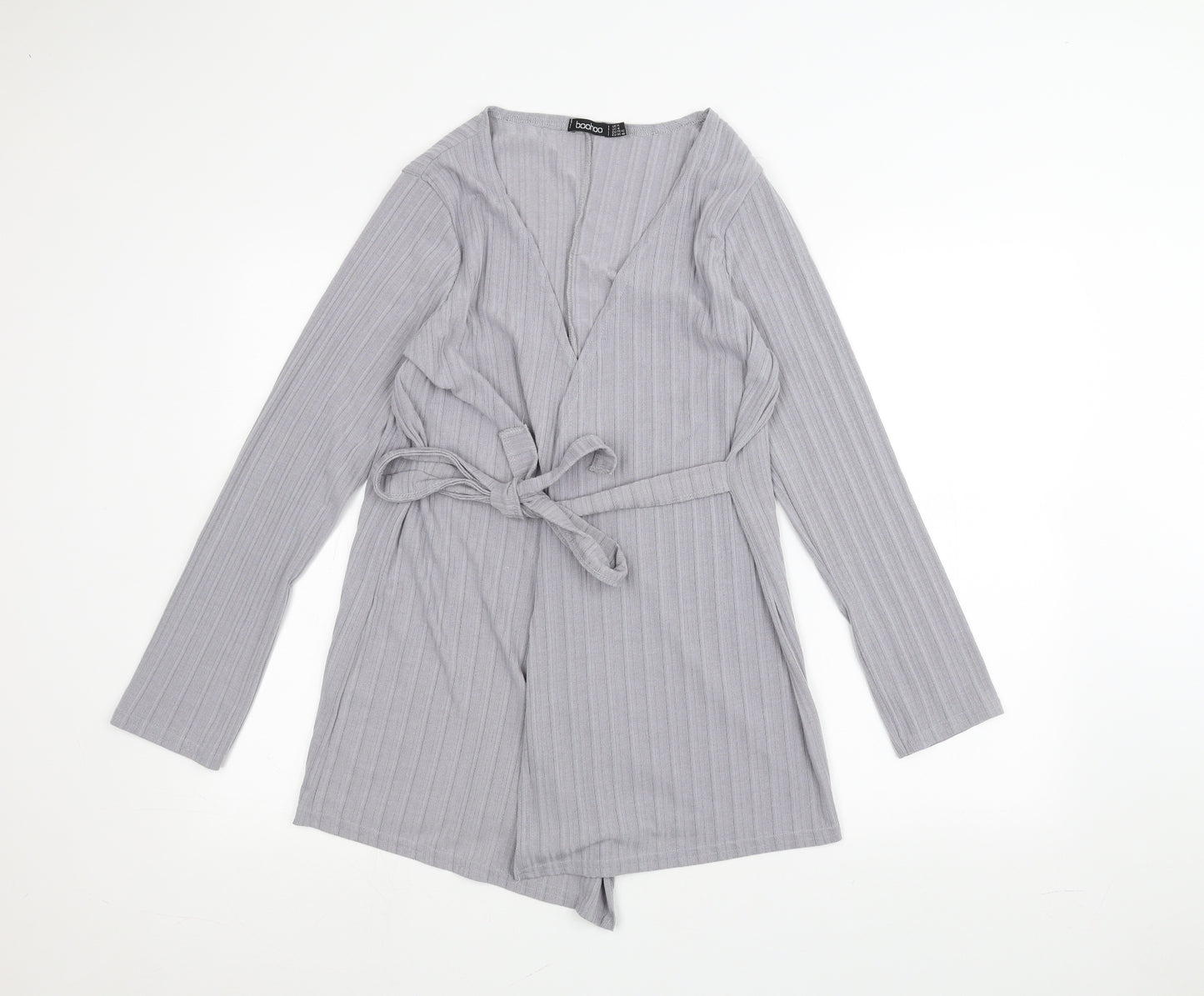 Boohoo Womens Grey   Cardigan Jumper Size 14