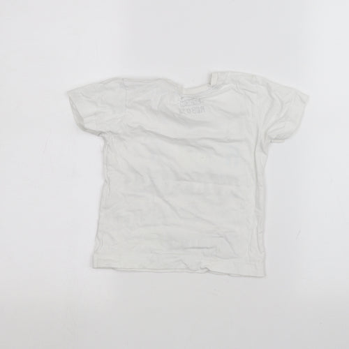 Matalan Boys White   Basic T-Shirt Size 2-3 Years