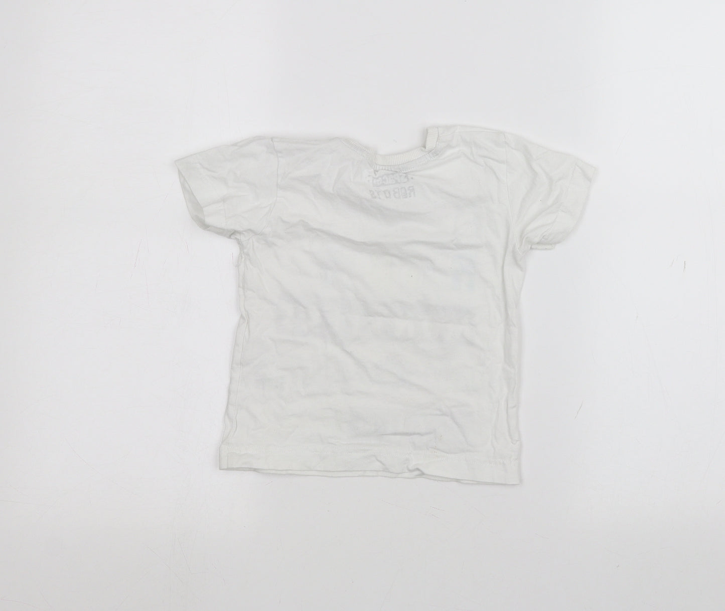 Matalan Boys White   Basic T-Shirt Size 2-3 Years