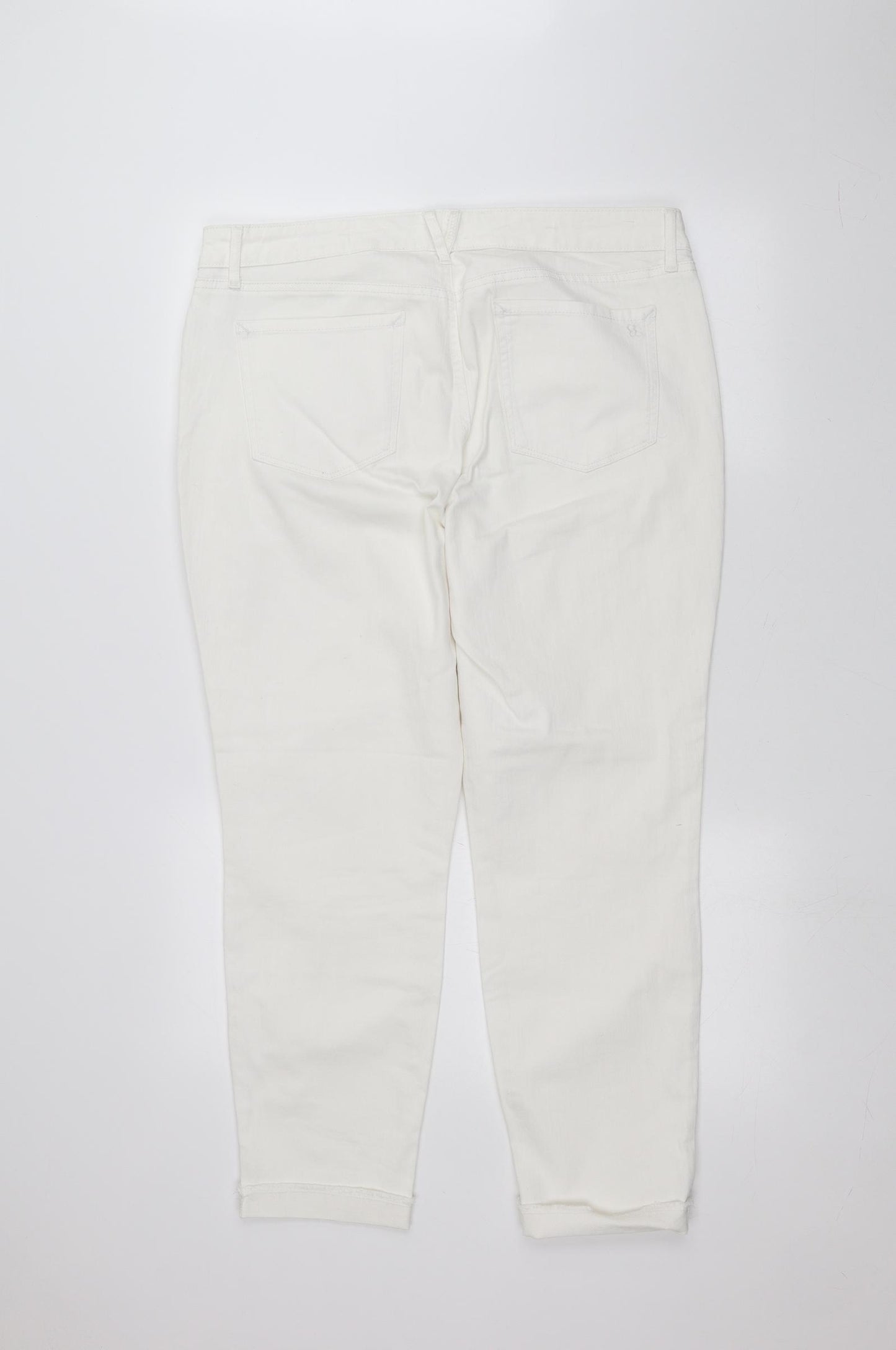 Jessica Simpson Womens White   Straight Jeans Size 18 L26 in
