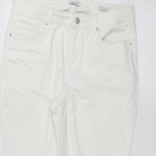 Jessica Simpson Womens White   Straight Jeans Size 18 L26 in