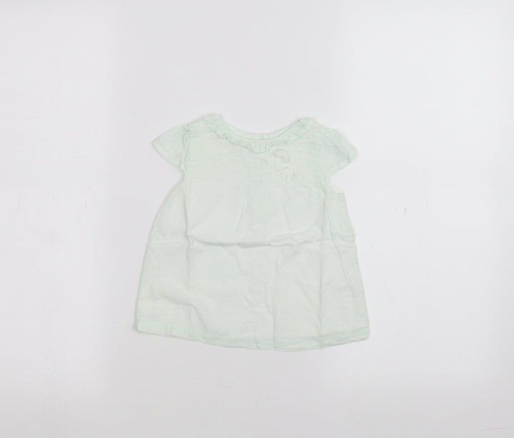 TU Baby Green Basic T-Shirt Size 6-9 Months