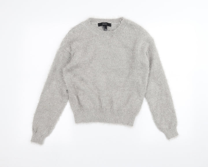 FOREVER 21 Womens Grey Pullover Jumper Size S