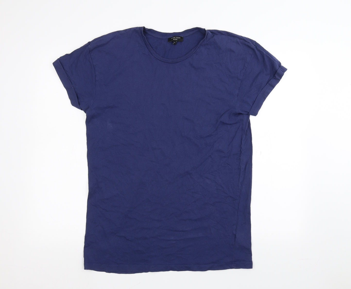 New Look Mens Blue    T-Shirt Size L