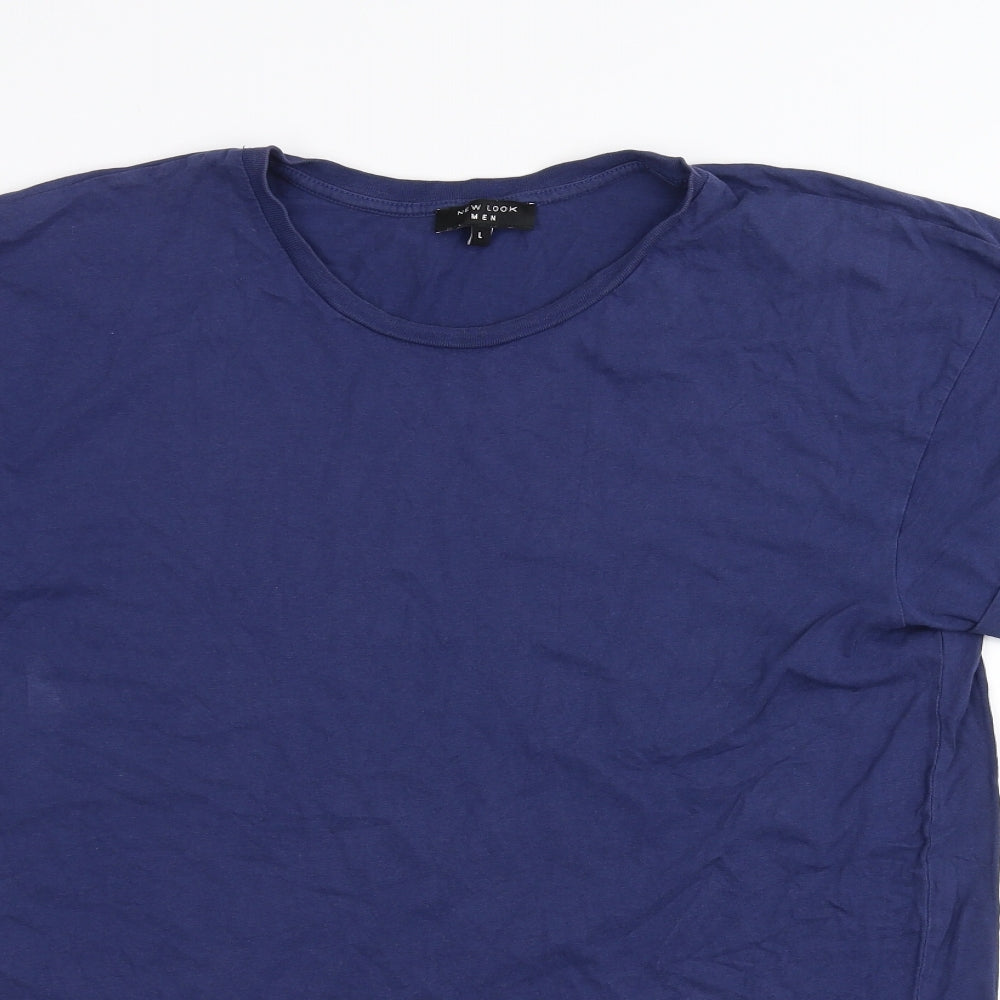 New Look Mens Blue    T-Shirt Size L