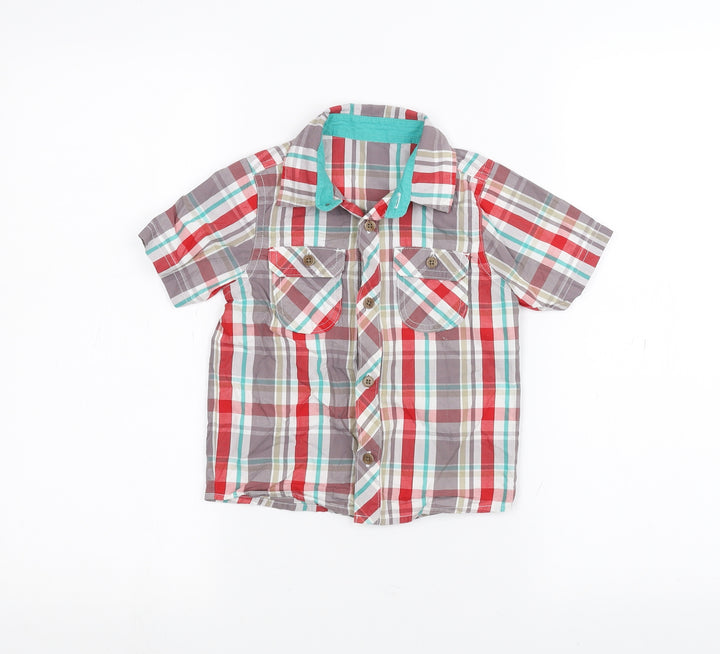 Marks and Spencer Boys White Basic Button-Up Size 2-3 Years
