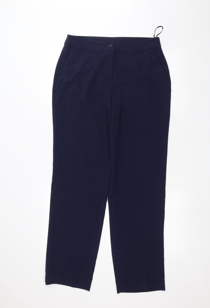 TU Womens Blue Trousers Size 12 L28 in