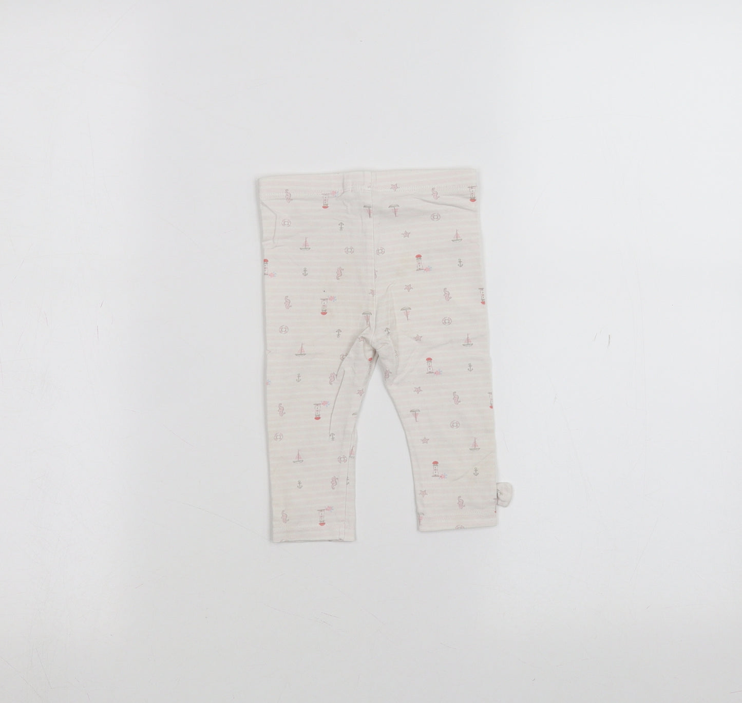 TU Baby White Striped   Trousers Size 6-9 Months