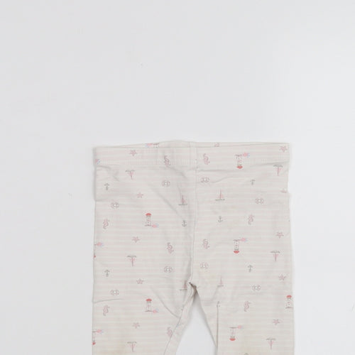 TU Baby White Striped   Trousers Size 6-9 Months