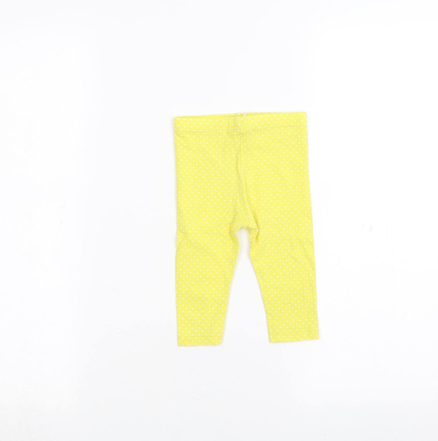 TU Baby Yellow Polka Dot   Trousers Size 6-9 Months