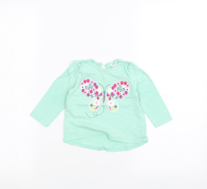 M&Co Baby Green   Basic T-Shirt Size 6-9 Months