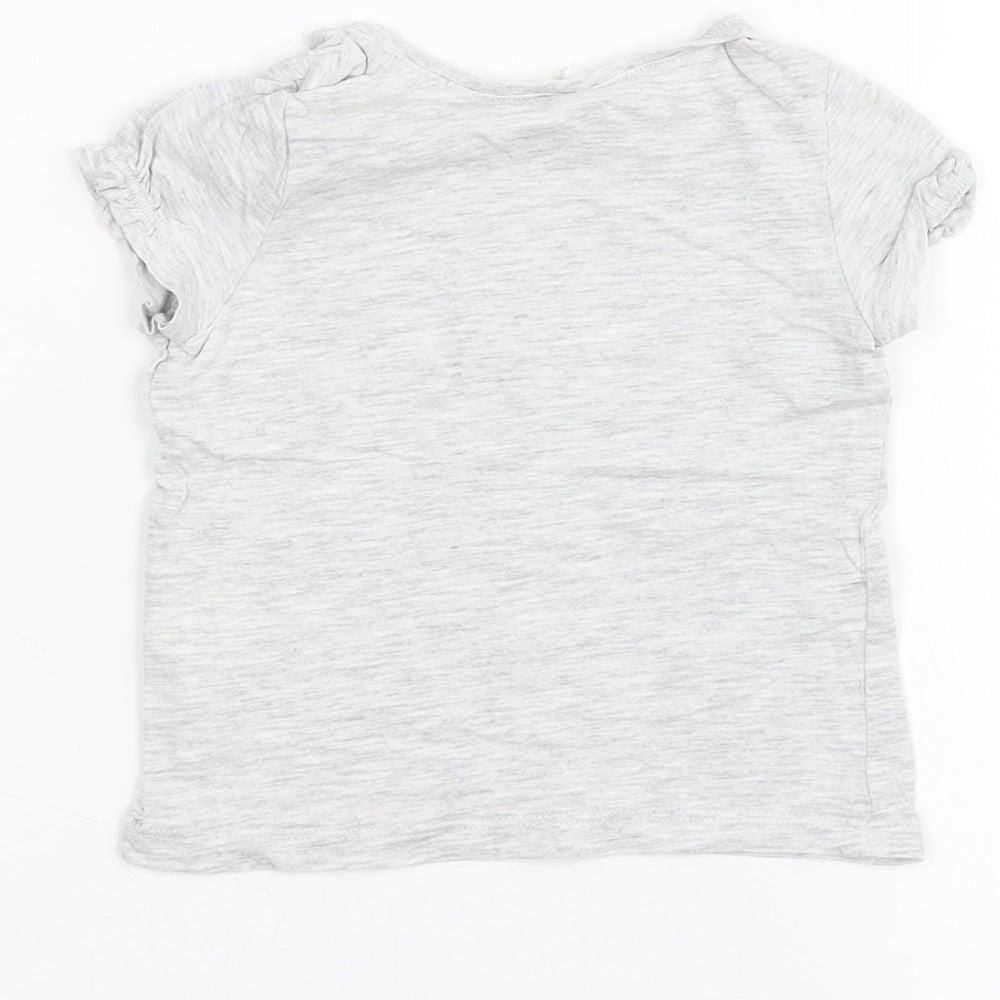 H&M Baby Grey   Basic T-Shirt Size 6-9 Months