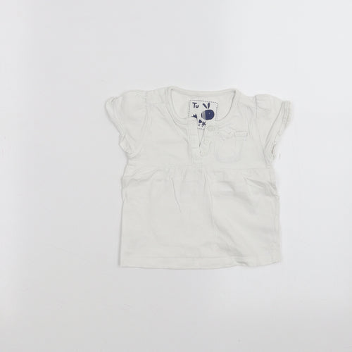 TU Baby White   Basic T-Shirt Size 6-9 Months