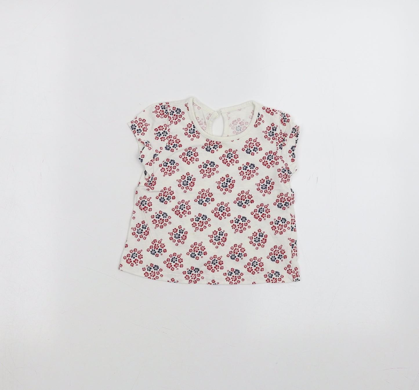 Matalan Baby White   Basic T-Shirt Size 6-9 Months