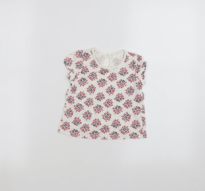 Matalan Baby White   Basic T-Shirt Size 6-9 Months
