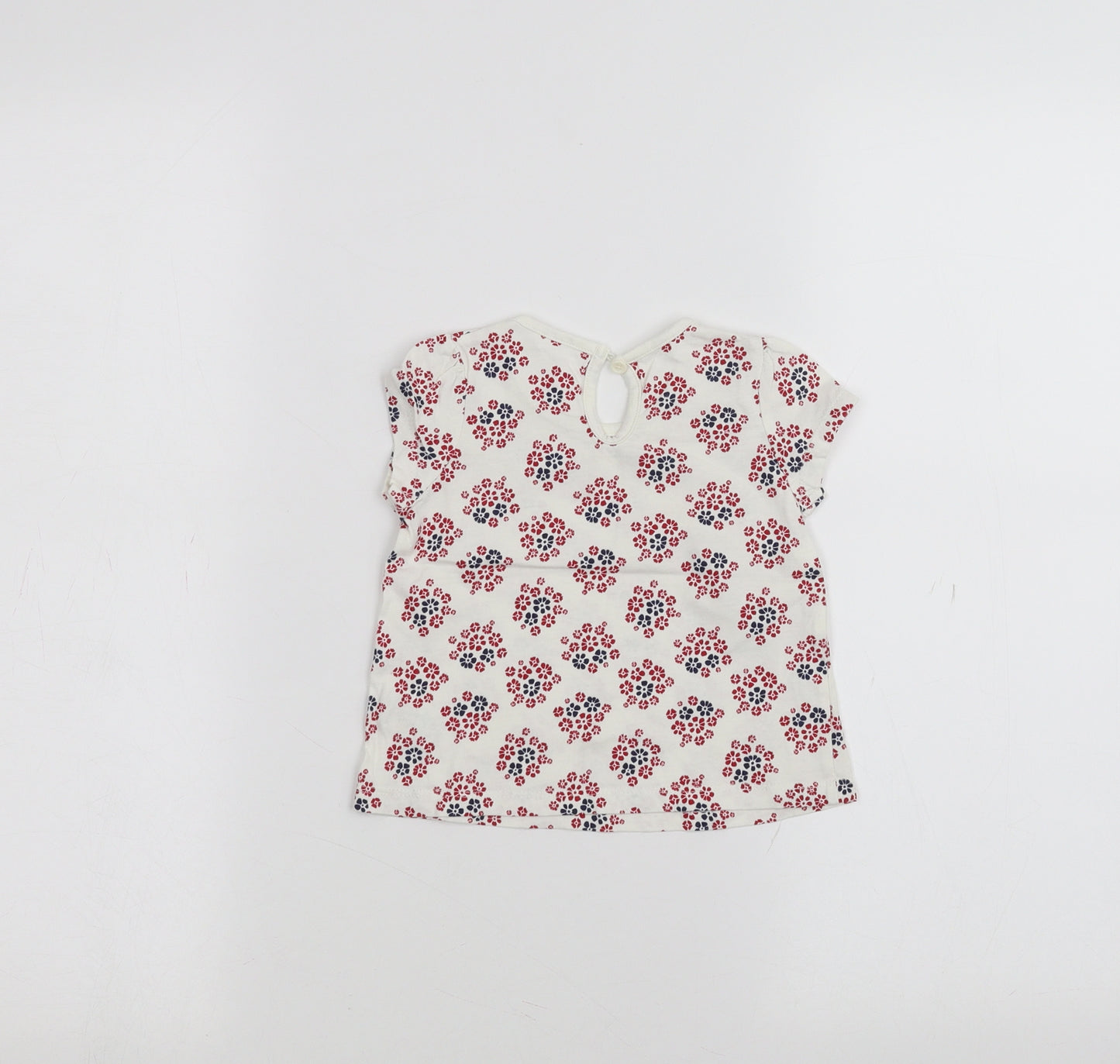Matalan Baby White   Basic T-Shirt Size 6-9 Months