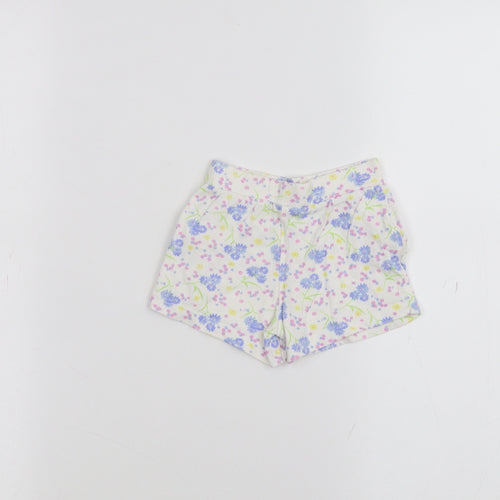 Mothercare Baby White Floral  Cropped Trousers Size 6-9 Months